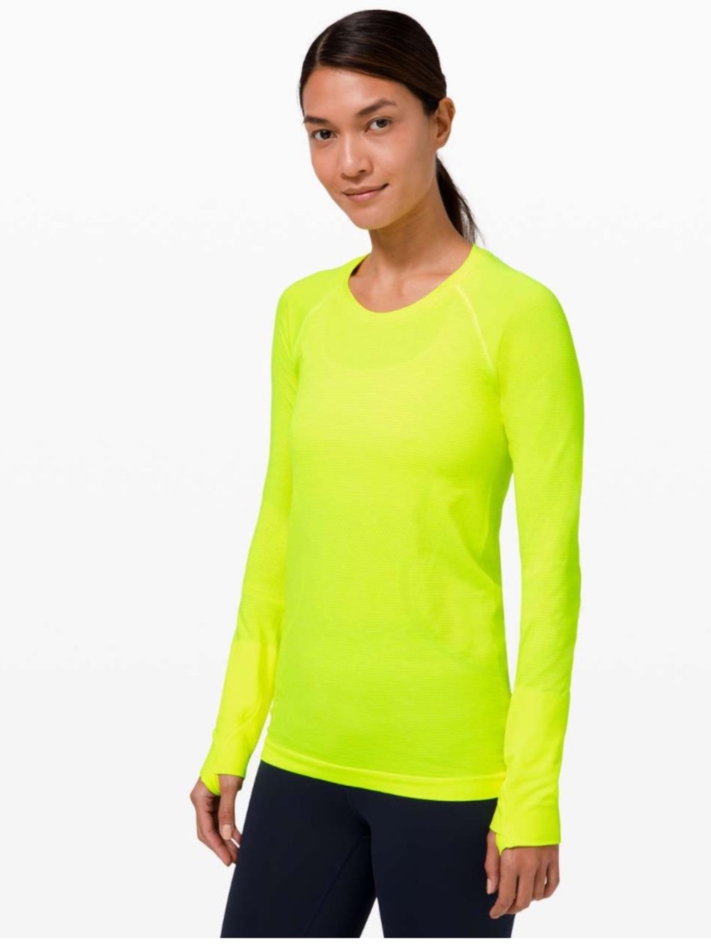 Lululemon Swiftly Tech Long Sleeve 2.0 in Highlight Yellow size 6
